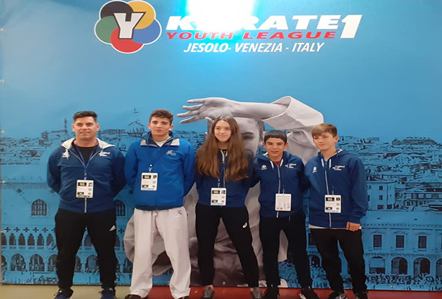 Julen Triay quinto - Liga Mundial Karate en Venecia
