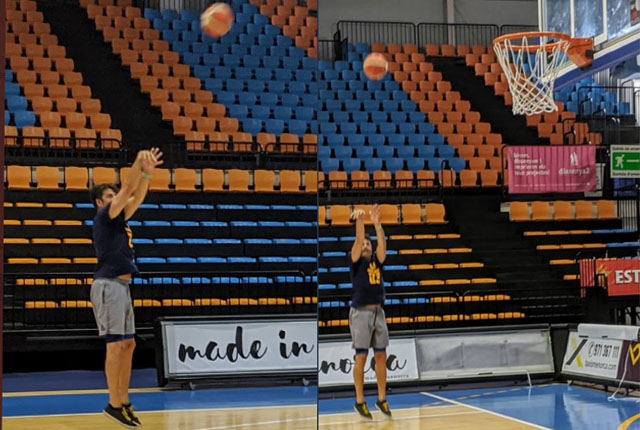 Jordi Villacampa entranant a Bintaufa