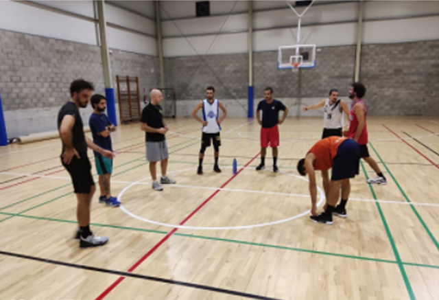 Pinta Bé-CB Es Castell-Primer entreno