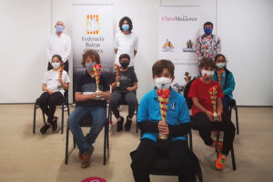 Balear absoluto ajedrez clásico-Premis sub 10- Roger Arguimbau i Noa Permanyer subcampions