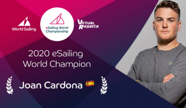Joan Cardona, campeón del mundo de eSailing