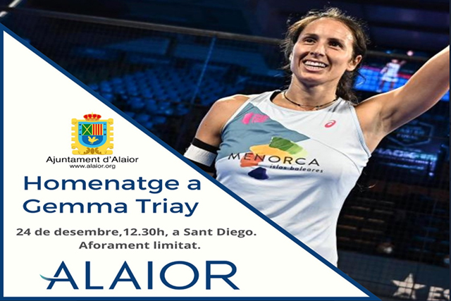 Cartel Homenaje Gemma Triay-Ajuntament d'Alaior