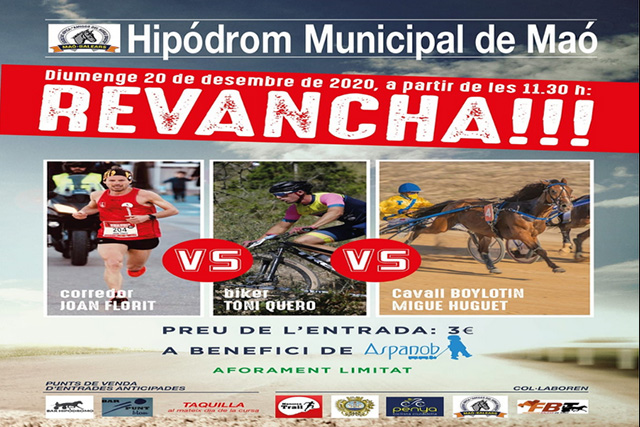 revancha Desafiament Corredor, ciclista i cavall