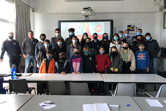 Clínic de Aina Bauzà a sa flota Làser d'Es Nàutic