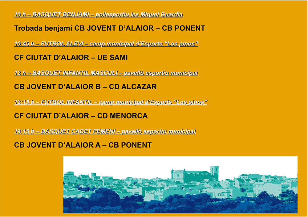 AGENDA ESPORTIVA Lô 2021