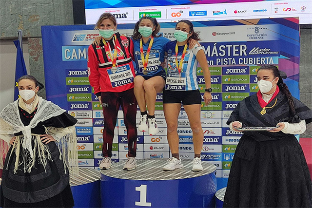 Lita López-Oro campeonato de España máster en la pista cubierta