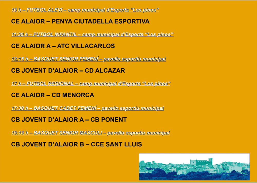 AGENDA ESPORTIVA Lô 2021