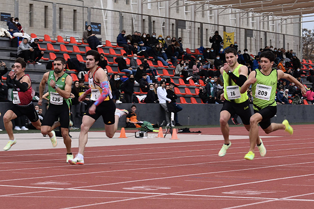 Balear de atletismo-Final 60ml Emilio Vasco (23) - Bià Pons (1) - Biel Mayans