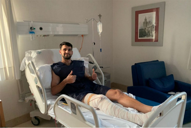 Recuperación Xavi Sintes en el hospital