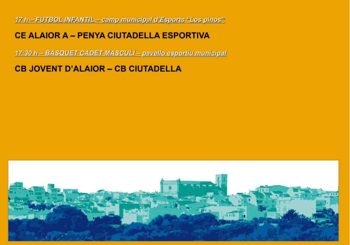 AGENDA ESPORTIVA Lô 