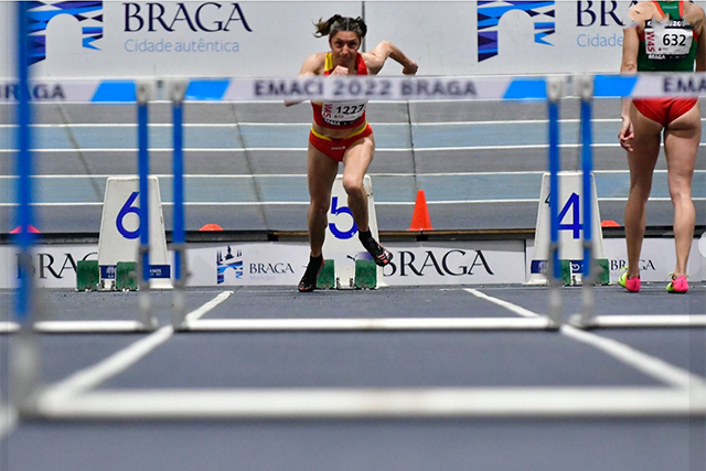 Campeonato de Europa máster w45 en los 60 vallas