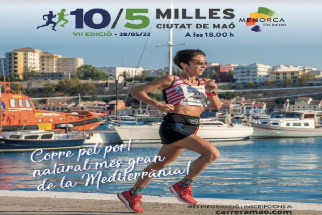 Cartell 10-5 Milles Ciutat de Maó 2022