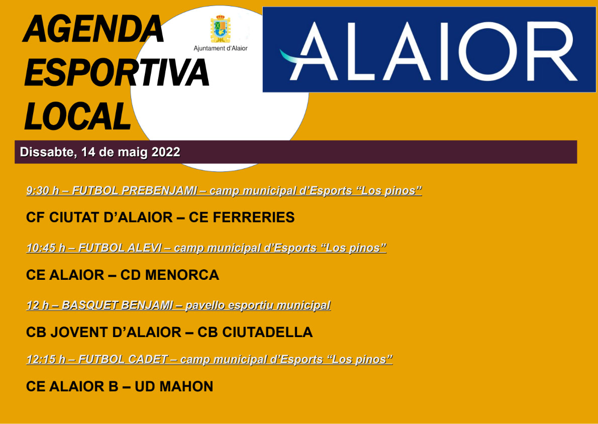 AGENDA ESPORTIVA Lô