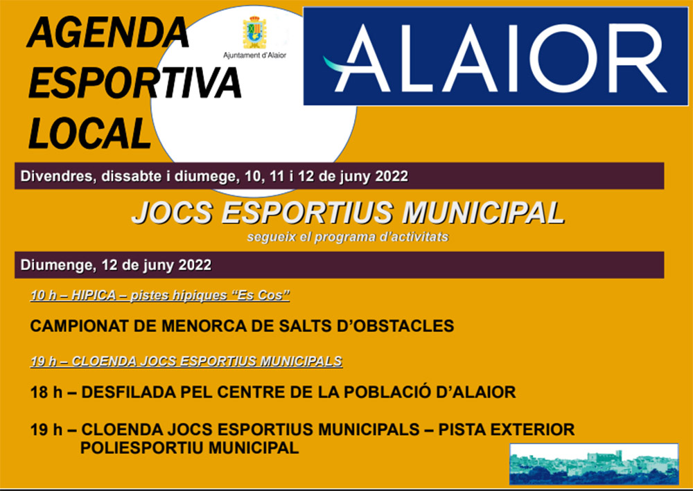 Agenda Esportiva d'Alò