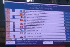 Cto España sub23 pesca submarina- Classificació