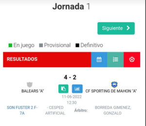 Cuadro2 Sporting de Mahón alevin