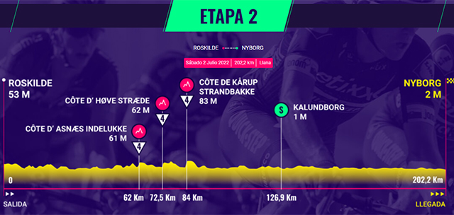 Perfil Tour Francia 2ª etapa