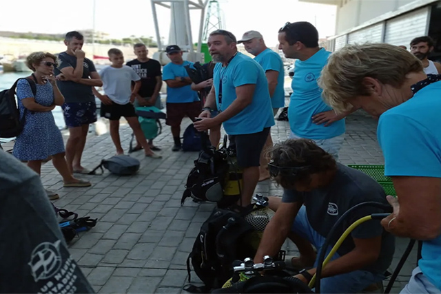 Batejos de submarinisme a n'Es Nàutic