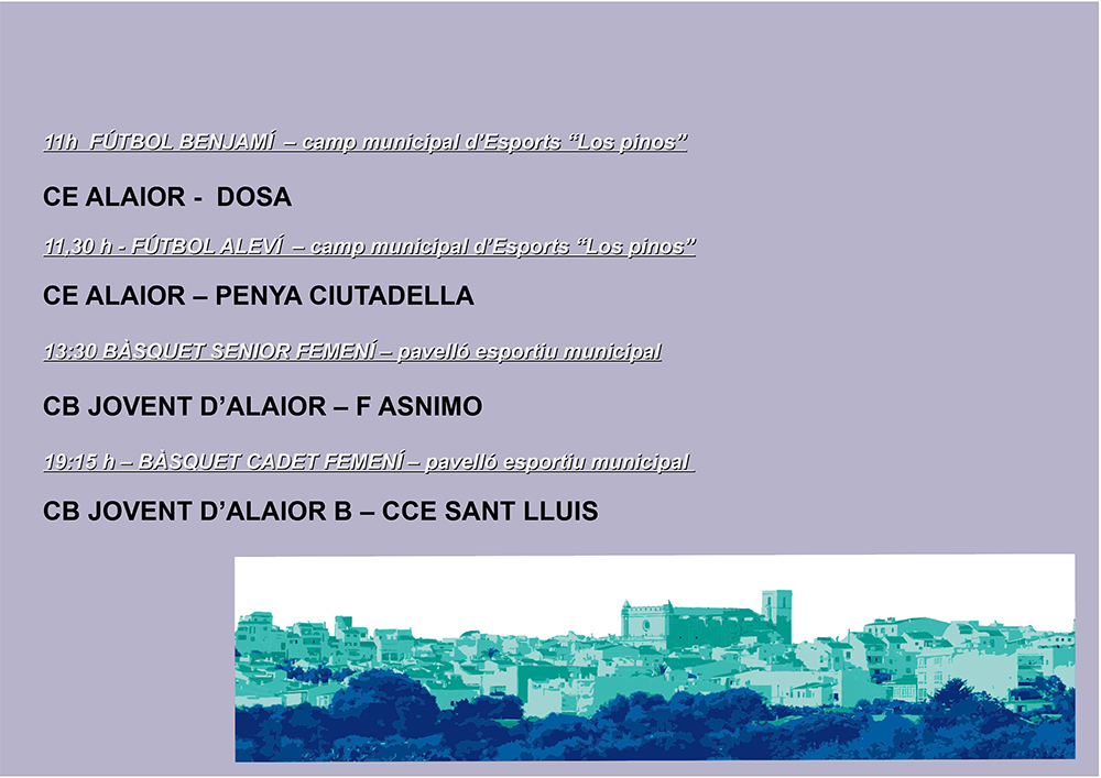 Agenda Esportiva d'Alo 22