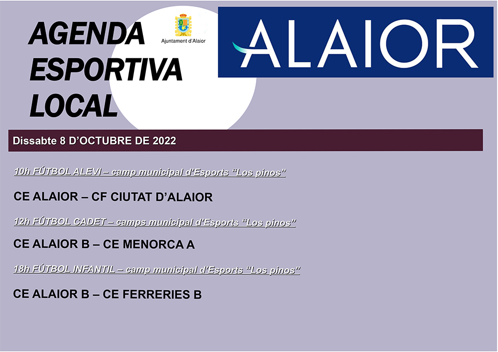 Agenda Esportiva d’Alo