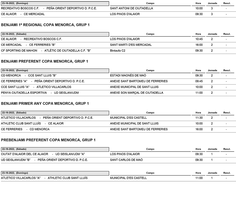 Horarios Futbol-221021