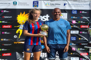 LORENA CUBO (mvp U 16 ) CON VICENTE ENGONGA