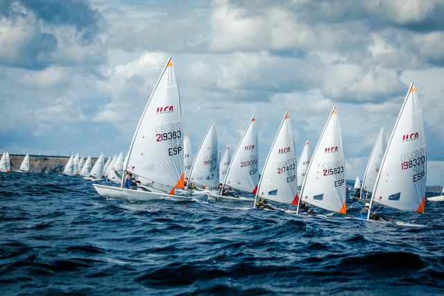 Flota en regata - Trofeo Menorca Illes Balears – Clase Ilca4 e Ilca7