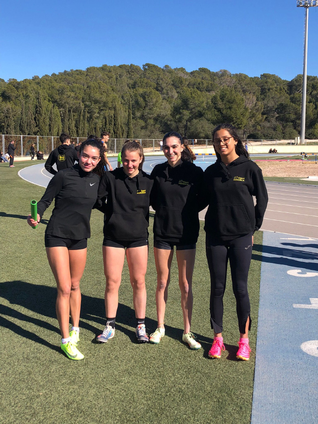 Lô Esport Menorca fem, mejor marca de 4x60 registrada por un club menorquín- Balear Absoluto