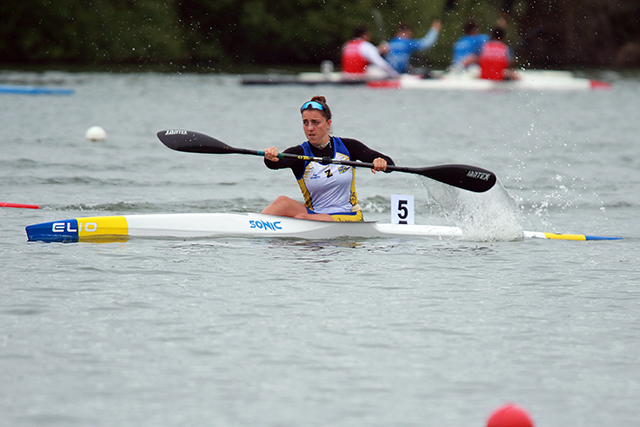 Alma Rabinerson, subcampeona júnior K1 200 m - Copa de España foto Jonás Pravia