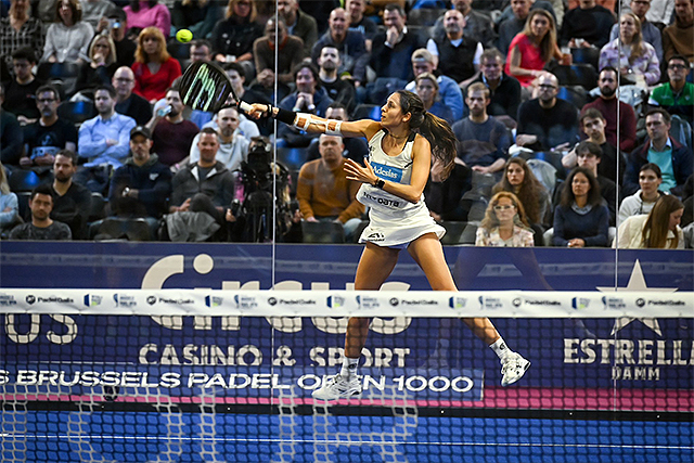 Gemma Triay- cuartos Open Bruselas de pádel