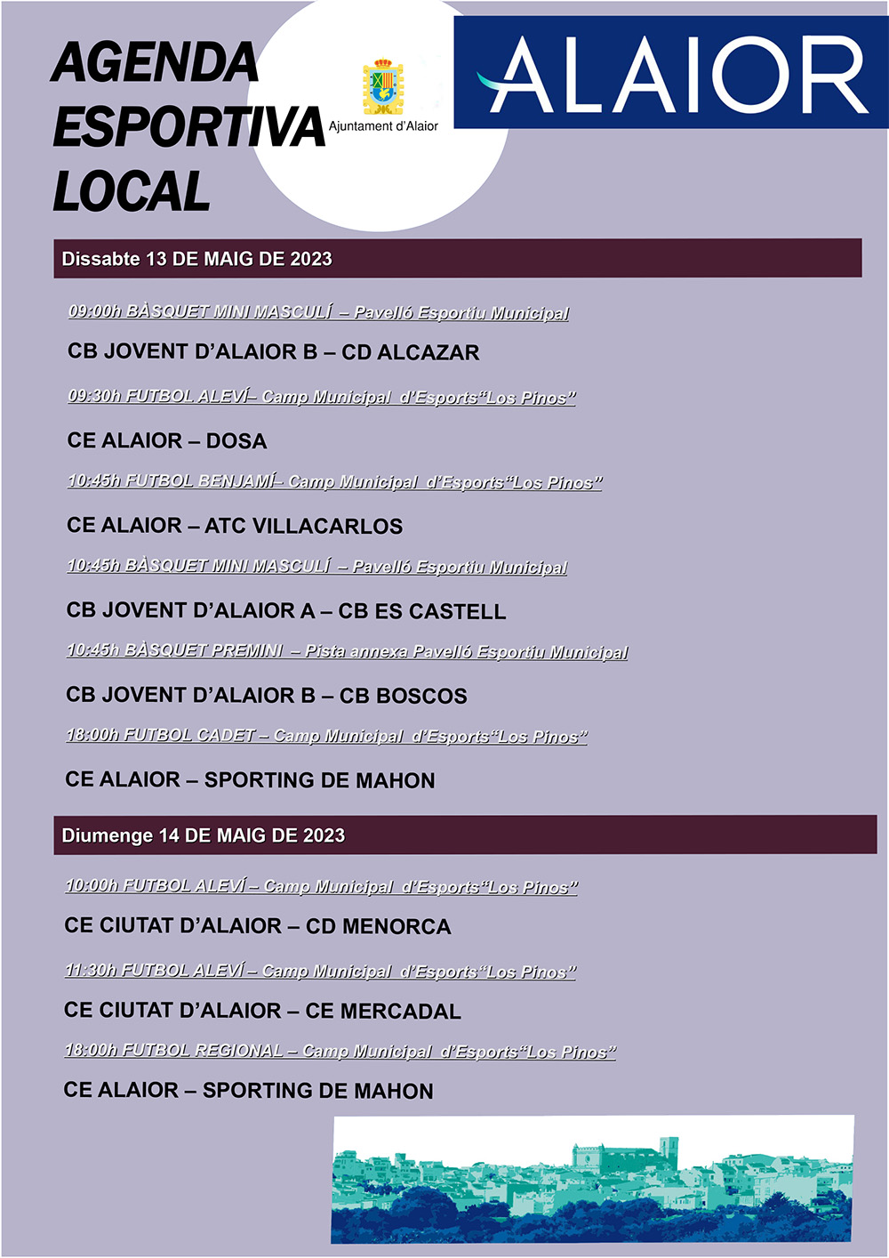 AGENDA ESPORTIVA Lô 2022