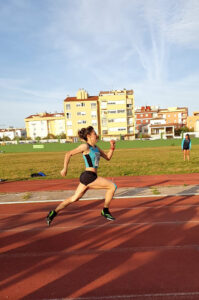 Control de pista de atletismo-Lita López