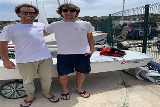 Enric Noguera y Jordi Triay previo a la regata