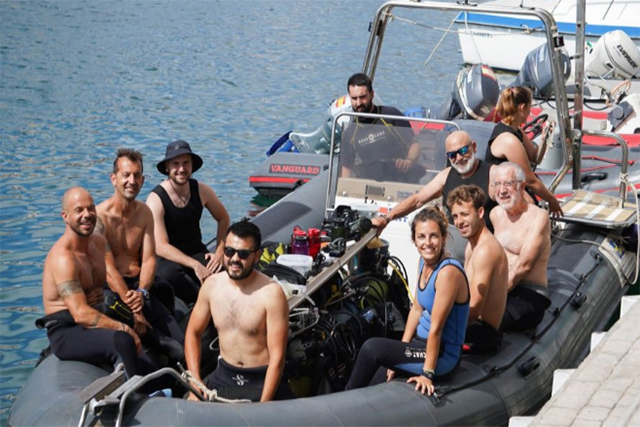 Día Mundial de los Océanos - buceadores del Club Nàutic Ciutadella