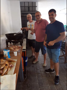 Dinar santjoaner de serrans en el Club Nàutic Ciutadella