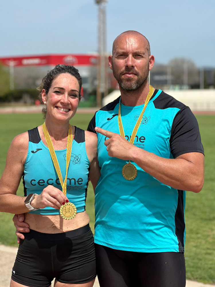 Atletismo-Rosa Coll y David Barrera -Cto Pentatlón
