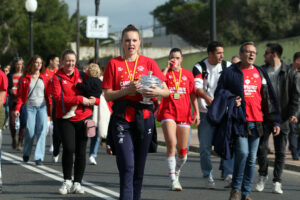 Celebración Avarca de Menorca-capeonas Copa Reina 25