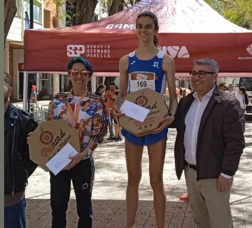 Maria Pallicer en el podium