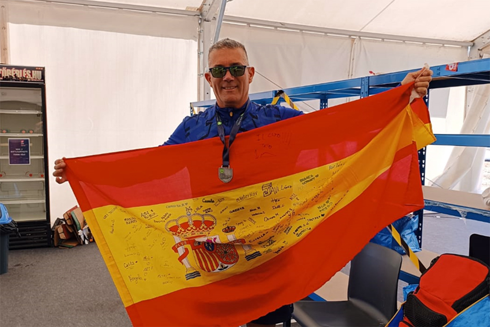 Luís Ángel Portella- plata en la Liga Europea Máster
